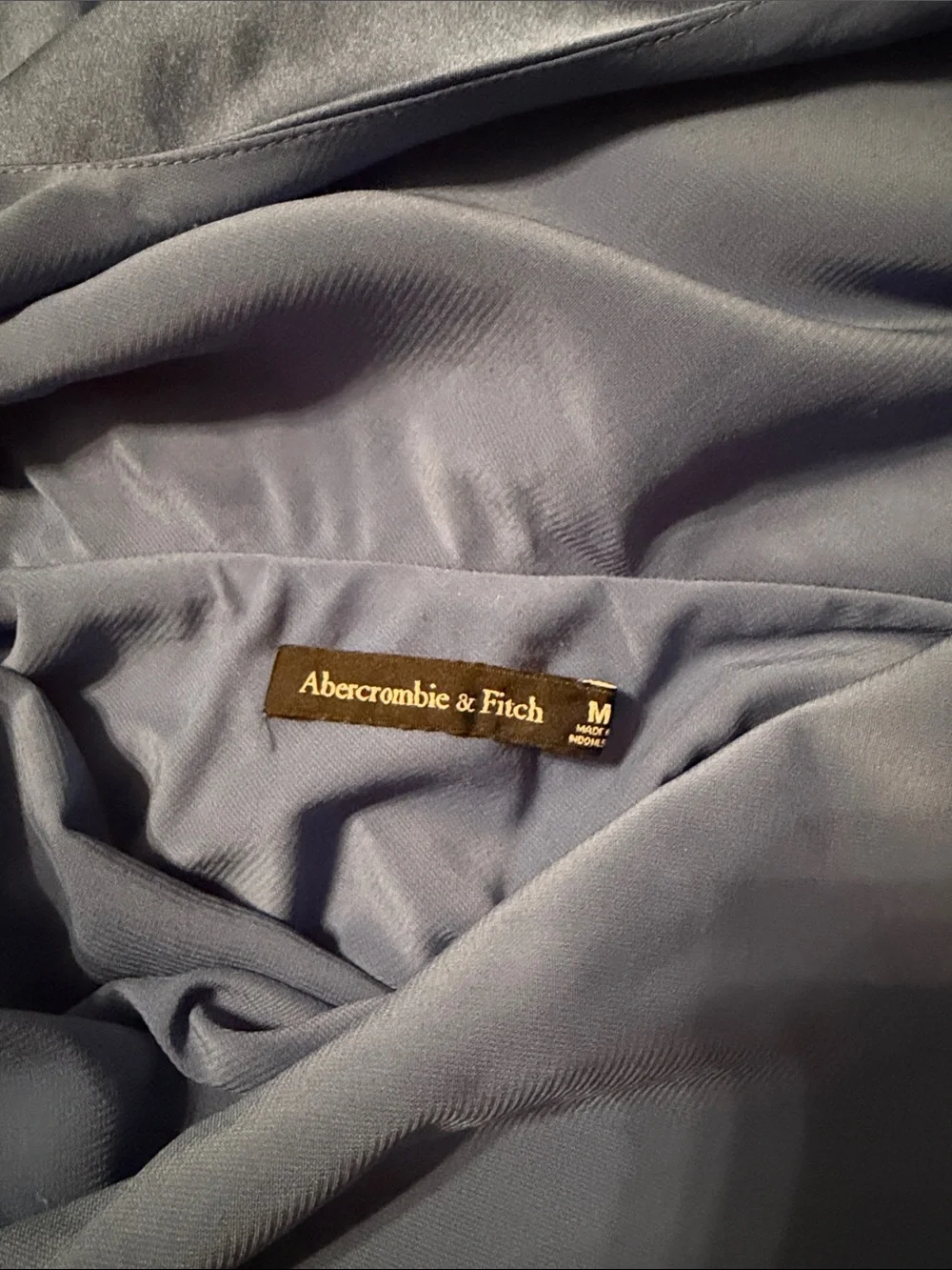 Abercrombie & Fitch Royal Blue Cowl Neck Maxi Dress